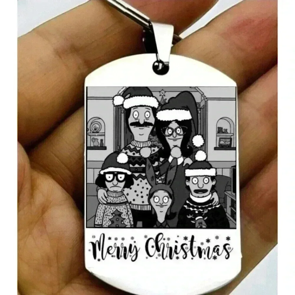 Bob's Burger Family Wishing You Merry Christmas Hot Funnh Comedy Show Keychain